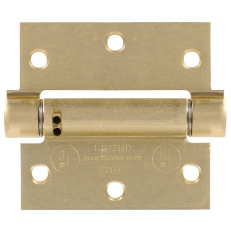 Hillman 3-1/2" Satin Brass Square Corner Adjustable Spring Hinge