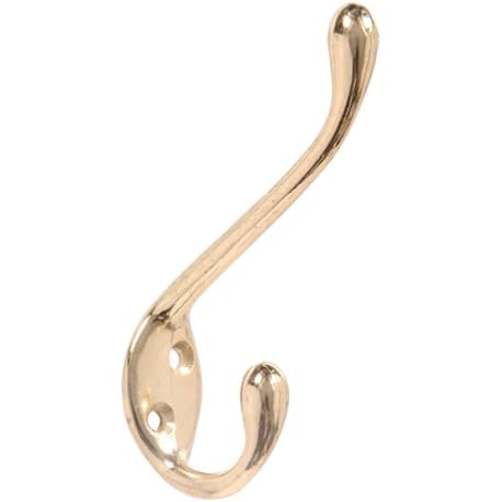 Hillman Heavy Duty Garment Hook- Brass Finish