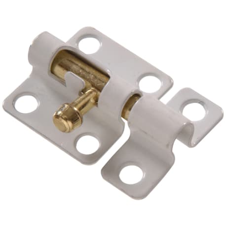 Hillman White Barrel Bolt, 2 in.