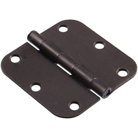 Hillman 3-1/2" Residential Door Hinge 5/8" Round Corner Oil Rubbed Bronze