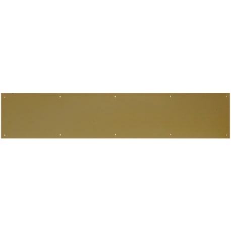 Hillman 6 x 34 in. Aluminum Kick Plate Bright Brass Finish