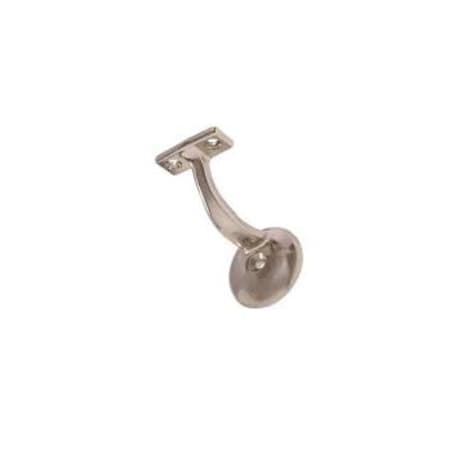 Hardware Essentials Nickel Ornamental Handrail Bracket, Poly-bag