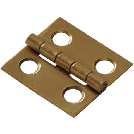 Hillman 3/4 in. x 11/16 in. Solid Brass Medium Hinge - Bright Brass Finish