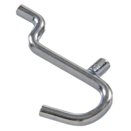 Hillman Zinc-Plated Curved Peg Hook, .148 x 1 in.