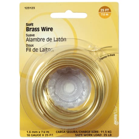 Hillman 16-Gauge Soft Brass Wire