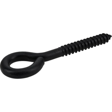 Hillman 1/2 x 5-1/2-In. Black Lag Thread Screw Eye