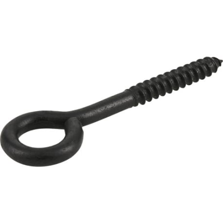 Hillman 3/8 x 4-1/2-In. Black Lag Thread Screw Eye