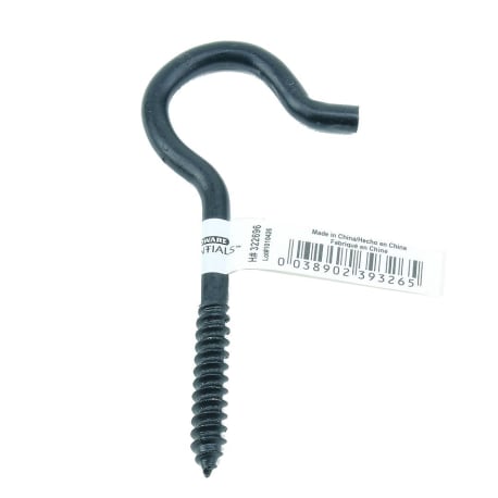 Hillman 1/4 x 4-1/4-In. Black Screw Hook