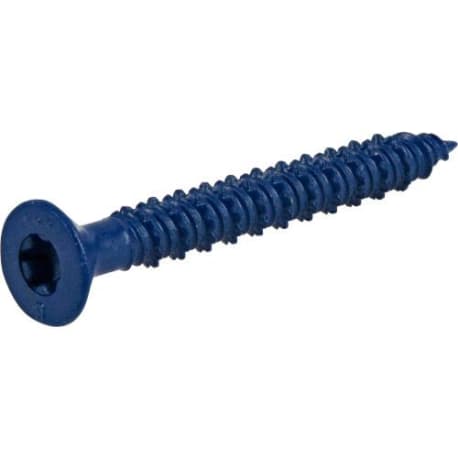 Hillman 1/4" x 2-1/4" Power Pro Flat-Head Concrete Screw Anchors, 225-Pack