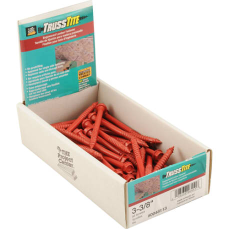 Power Pro 5/16 In. x 3-3/8 In. Truss-Tite Heavy Duty Wood Screws, 50-Pack