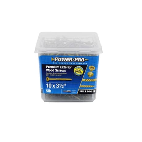 Hillman #10 x 3-1/2 in. Power Pro Premium Exterior Wood Screws, 5 lb.