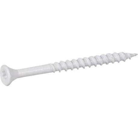 Hillman Deck Plus #8 White Star-Drive Ceramic Deck Screws, 1-5/8 in., 1 lb.