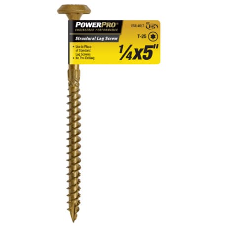 Power Pro 1/4 In. x 5 In. Structural Lag Screw