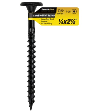 Power Pro 1/4 In. x 2-7/8 In. LumberTite Structural Screw