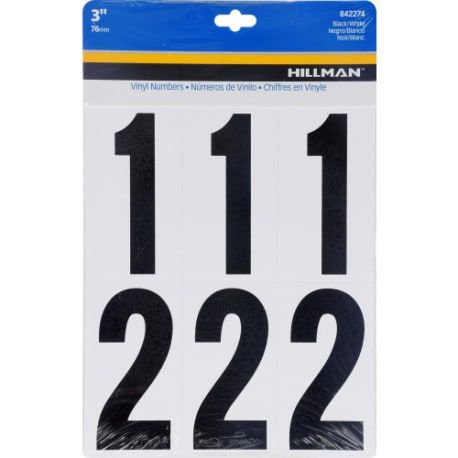 Hillman 3-In. Adhesive House Number Kit