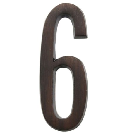 Hillman Distinctions 4-In. Adhesive Bronze House Number 6