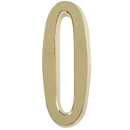 Hillman Distinctions 4-In. Adhesive Brass House Number 0