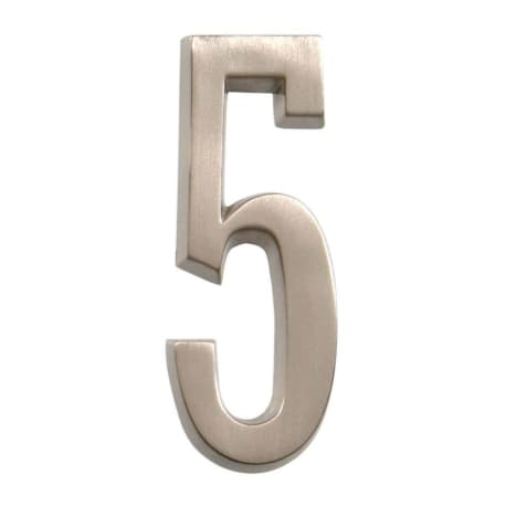 Hillman Distinctions 4-In. Adhesive Nickel House Number 5