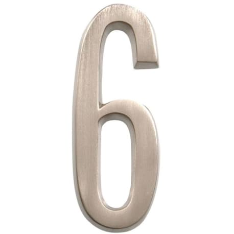 Hillman Distinctions 4-In. Adhesive Nickel House Number 6