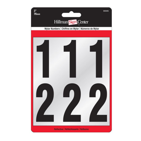 Hillman 3 in. Reflective Numbers Kit