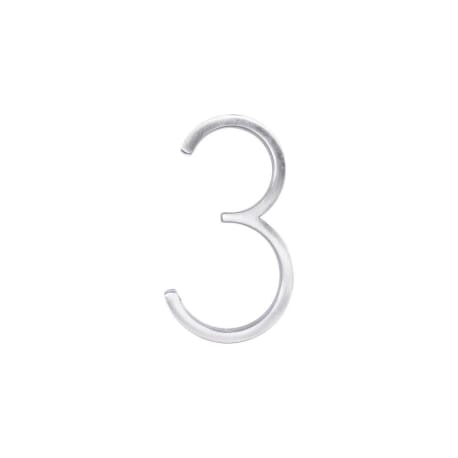 Hillman Distinctions 5-In. Floating Mount Nickel House Number 3