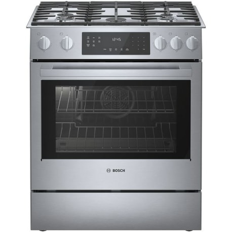 Bosch 800 Series, Gas Slide-in Range, 30'', Stainless Steel