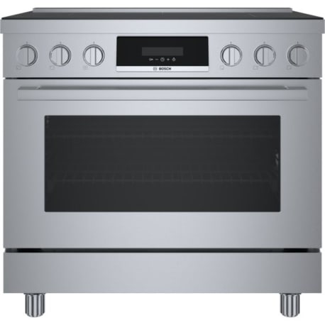 Bosch 800 Series, Induction freestanding range, 36'', Stainless Steel