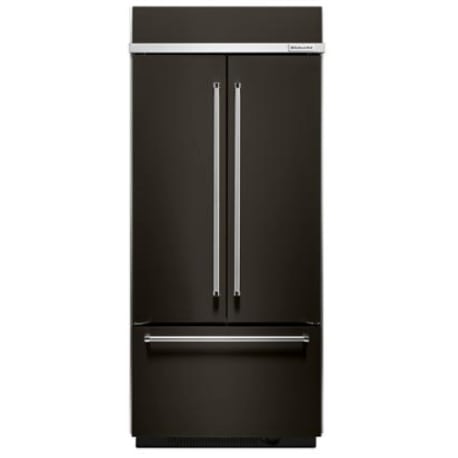 KitchenAid 20.8 Cu. Ft. 36" Width Built In Stainless Steel French Door Refrigerator with Platinum Interior Design