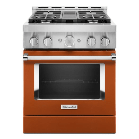 KitchenAid® 30'' Smart Commercial-Style Gas Range with 4 Burners