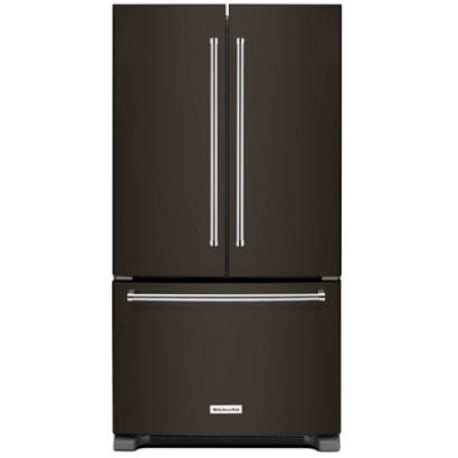 KitchenAid 25 Cu. Ft. 36-Width Standard Depth French Door Refrigerator with Interior Dispense and PrintShield™ Finish