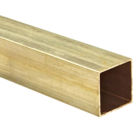 K & S Brass Square Tube, .029 x 5/8 x 36 in.