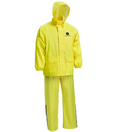 John Deere LP67398 3-Piece Safety Yellow Rain Suit, XL