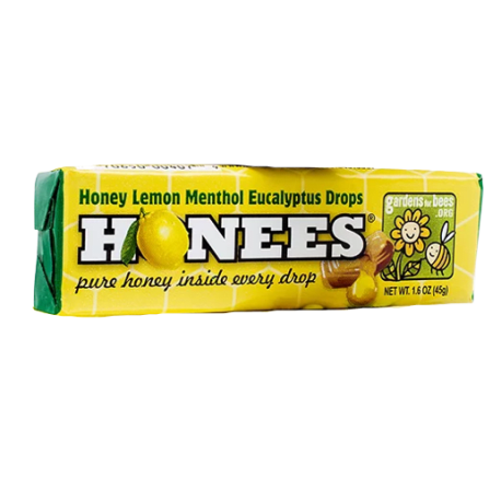 Honees Menthol Lemon Filled Cough Drop Count Bars