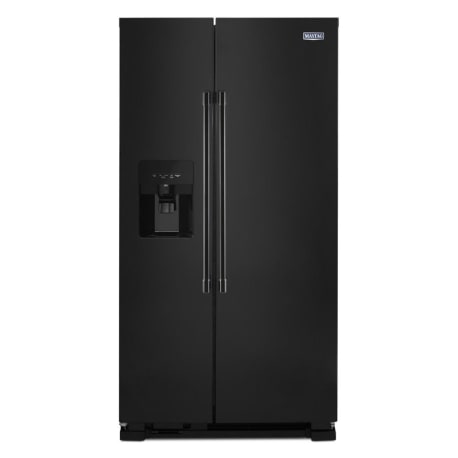 Maytag 36-Inch Wide Side-by-Side Refrigerator with Exterior Ice and Water Dispenser - 25 Cu. Ft.