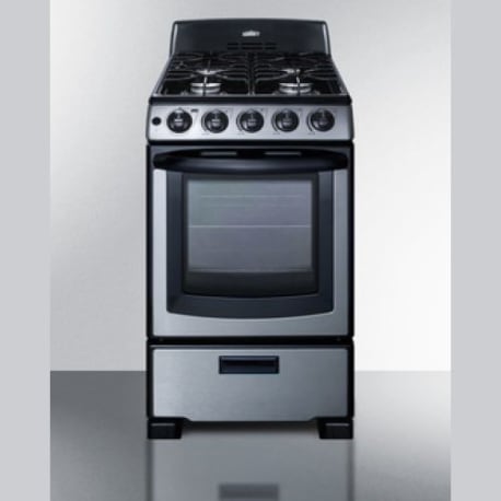 Summit 20" Wide Gas Range