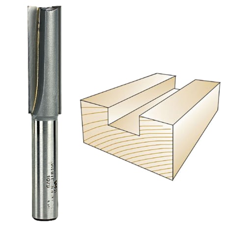 Whiteside Straight Bit, 1/2 in. SH x 5/8 in. CD x 2 in. CL