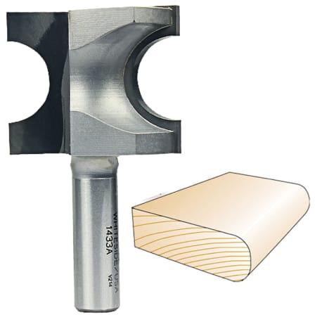 Whiteside Bull Nose Bit 1/2 in. SH x 7/16 in. R x 7/8 in. CD