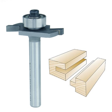 Whiteside Slotting & Rabbeting Bit 1/4 in. SH x 1/8 in. CL x 3/8 in. CD