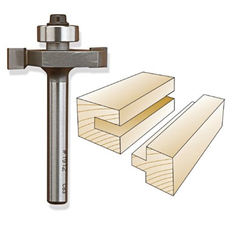 Whiteside Slotting & Rabbeting Bit 1/2 in. SH x 1/8 in. CL x 3/8 in. CD