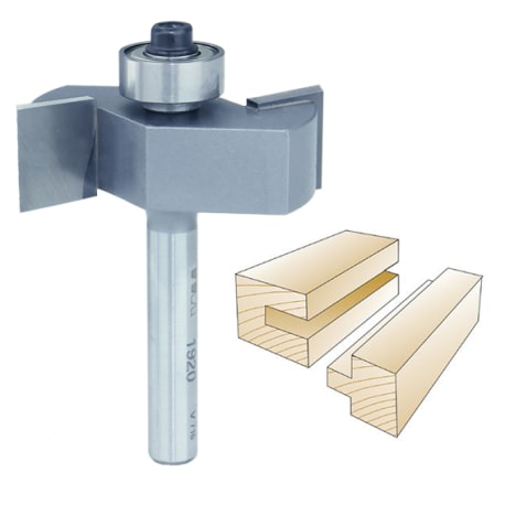 Whiteside Slotting & Rabbeting Bit 1/4 in. SH x 1/2 in. CL x 1/2 in. CD