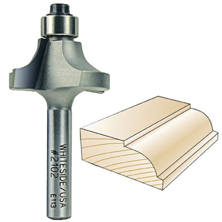 Whiteside Beading Bit 1/4 in. SH x 5/16 in. R