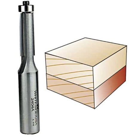 Whiteside Flush Trim Bit, 1/2 in. SH x 3/8 in. CD x 1 in. CL