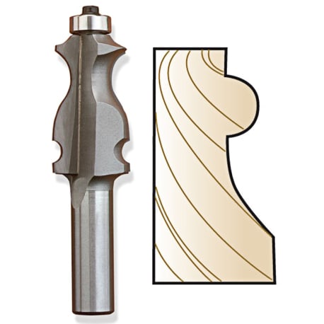 Whiteside Specialty Moulding Bit, 1/2 in. SH x 5/16 in. BD x 1 in. CL