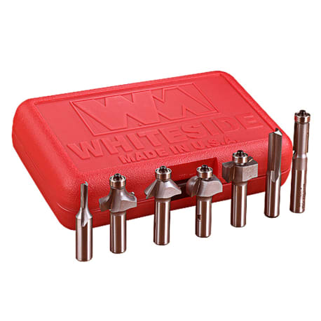 Whiteside 7 pc. Basic Router Bit Set, 1/4 in. Shank