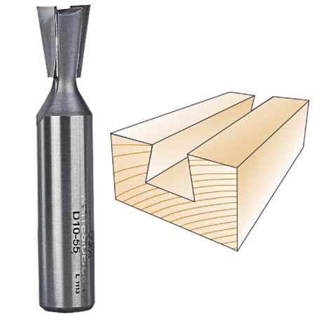 Whiteside INCRA Dovetail Bit, 1/2 in. SH x 1/2 in. LD x 10 deg.