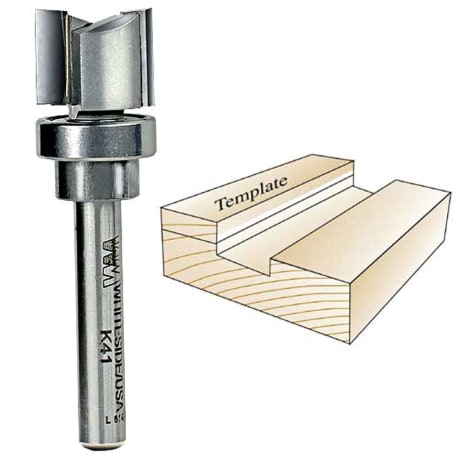 Whiteside Keller Template Bit 1/4 in. SH x 5/8 in. CD x 1/2 in. CL