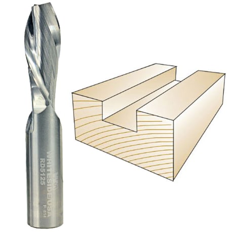 Whiteside Spiral Downcut Bit, 1/2 in. SH x 1/2 in. CD x 1-1/4 in. CL