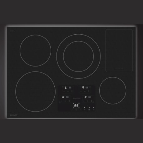 Sharp Appliances 30 in. Width Cooktop, European Black Mirror Finish Made with Premium SCHOTT Glass