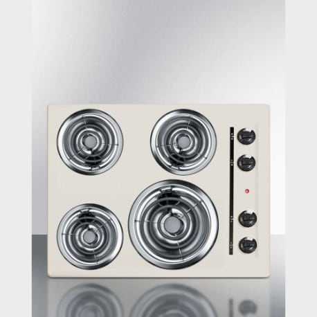 Summit 24" Wide 4-Burner Coil Cooktop