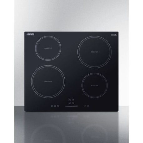 Summit 24" Wide 208-240V 4-Zone Induction Cooktop